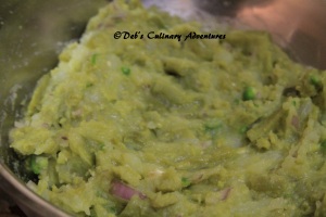 No its not Guacamole - its Bitter gourd and Potato mashed with raw onion and mustard oil  